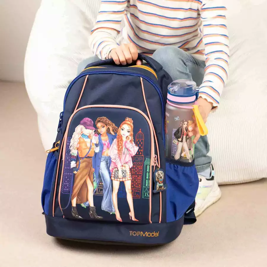 Depesche Schulrucksack City Girl TOPModel 25 x 33 x 44 cm dunkelblau