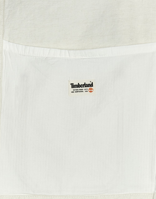 Timberland - WORK FOR THE FUTURE - COTTON HEMP DENIM CHORE JACKET - Blanc