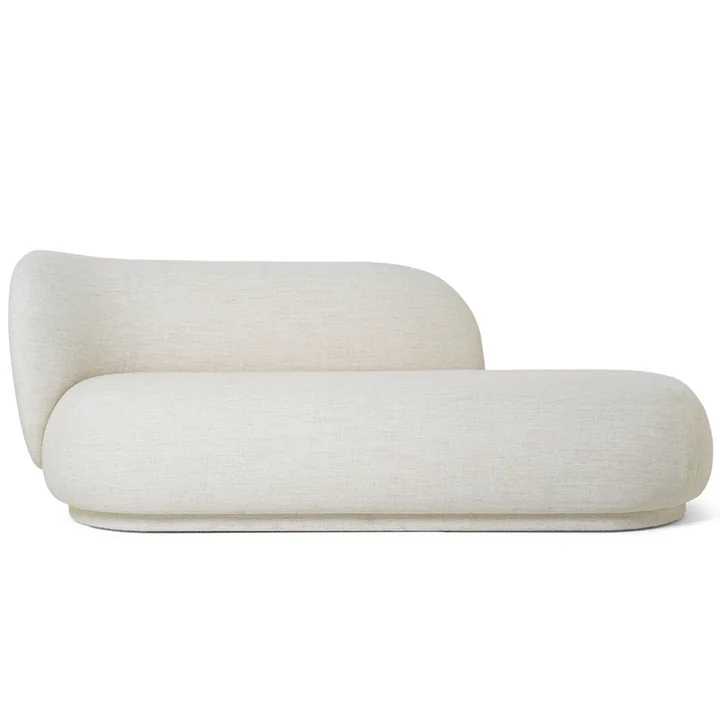 Ferm Living - Rico Chaiselounge, off-white (Bouclé)