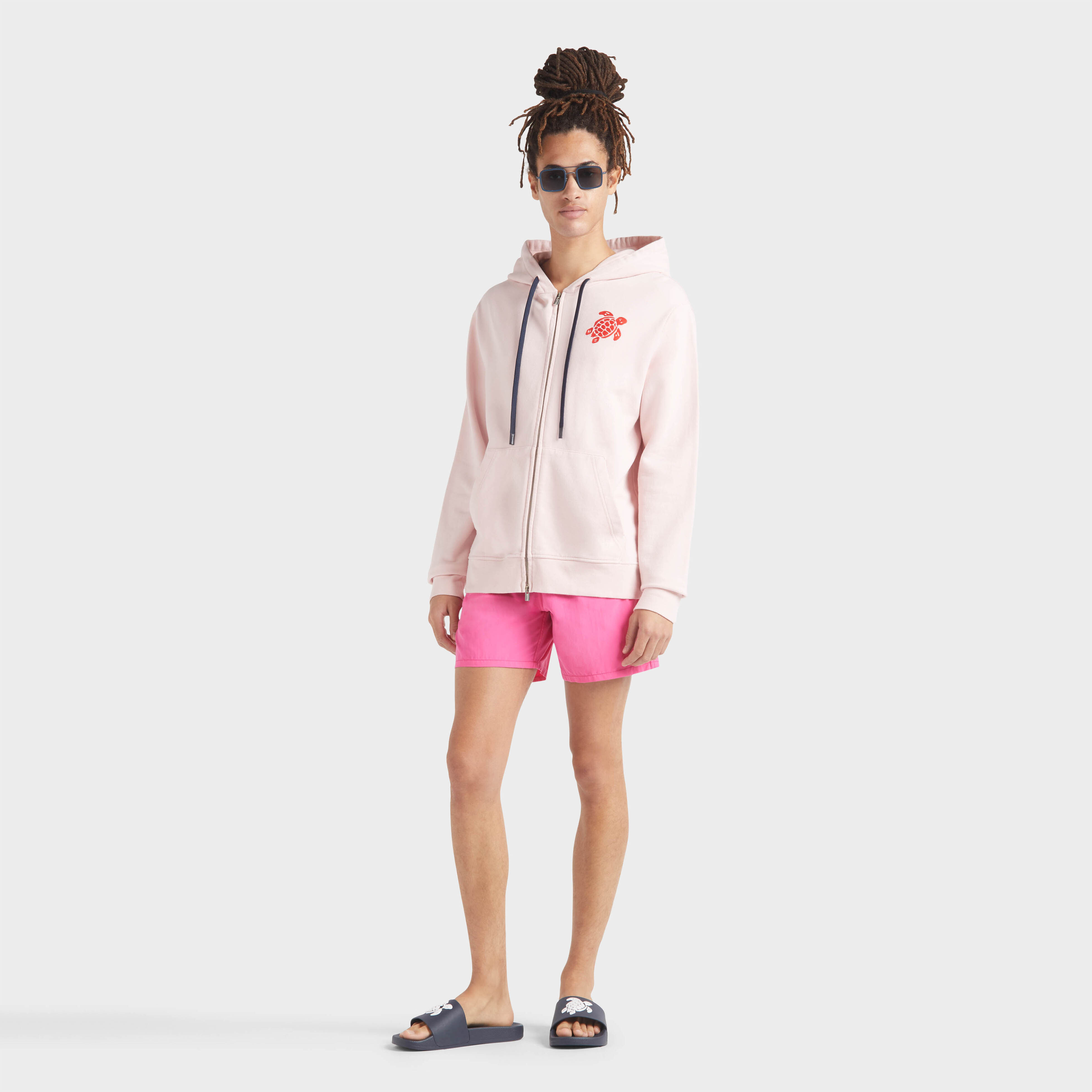 Sweat en coton à fermeture éclair homme Tortue