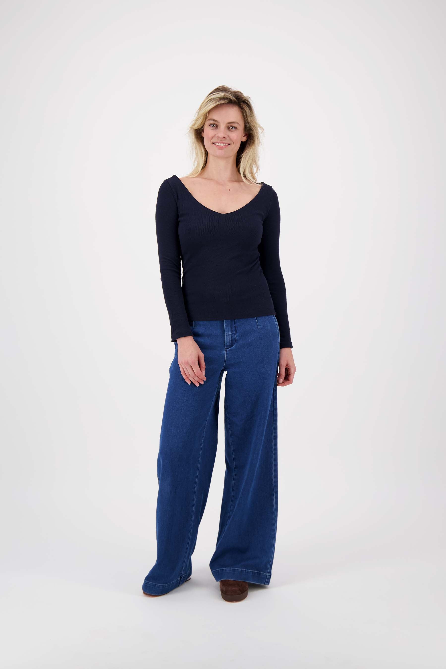 broek van jogger denim stof