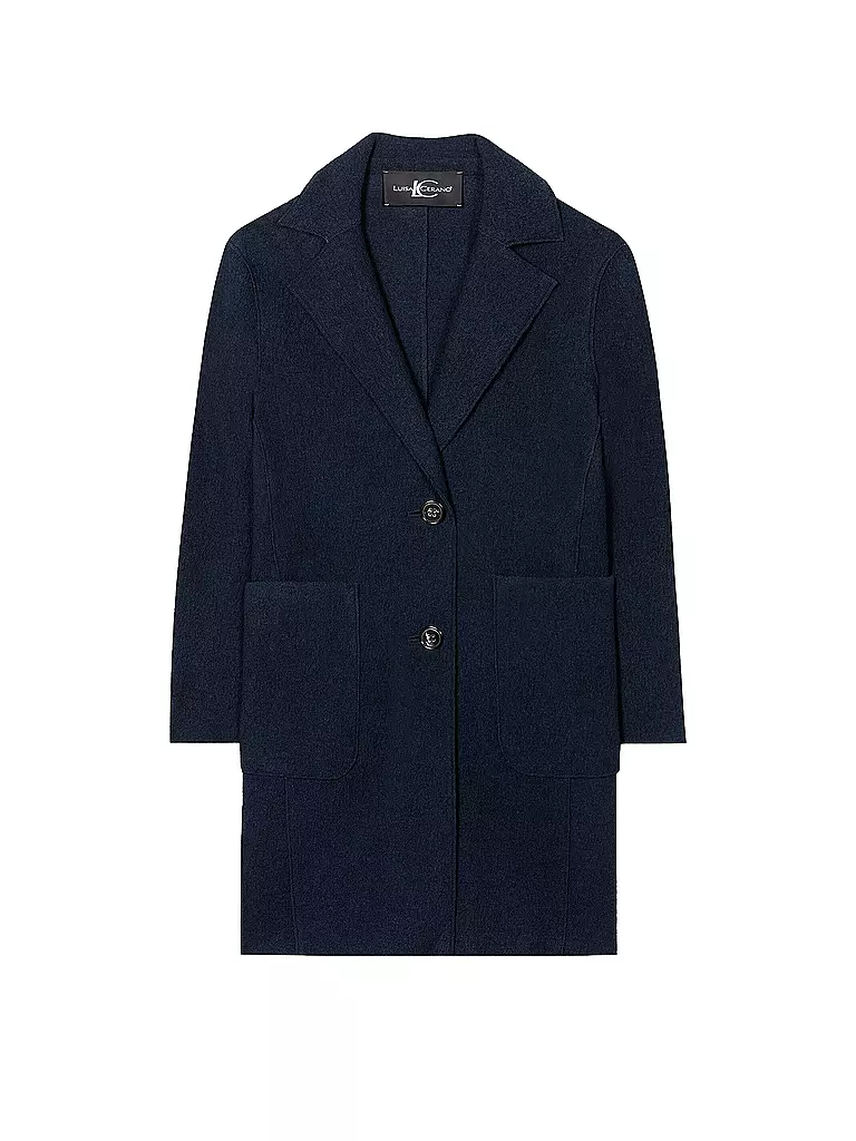 LUISA CERANO Wollmantel blau