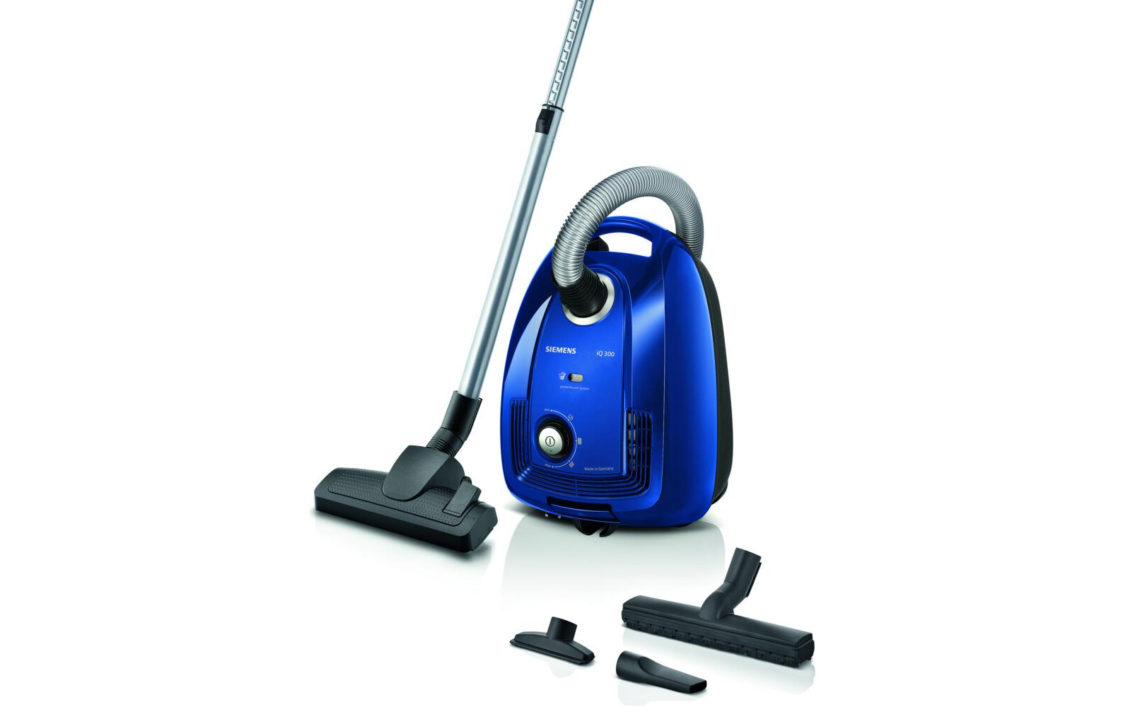 Bodenstaubsauger iQ300 blau Mit Beutel<br>600 W Leistungsstarker Staubsauger