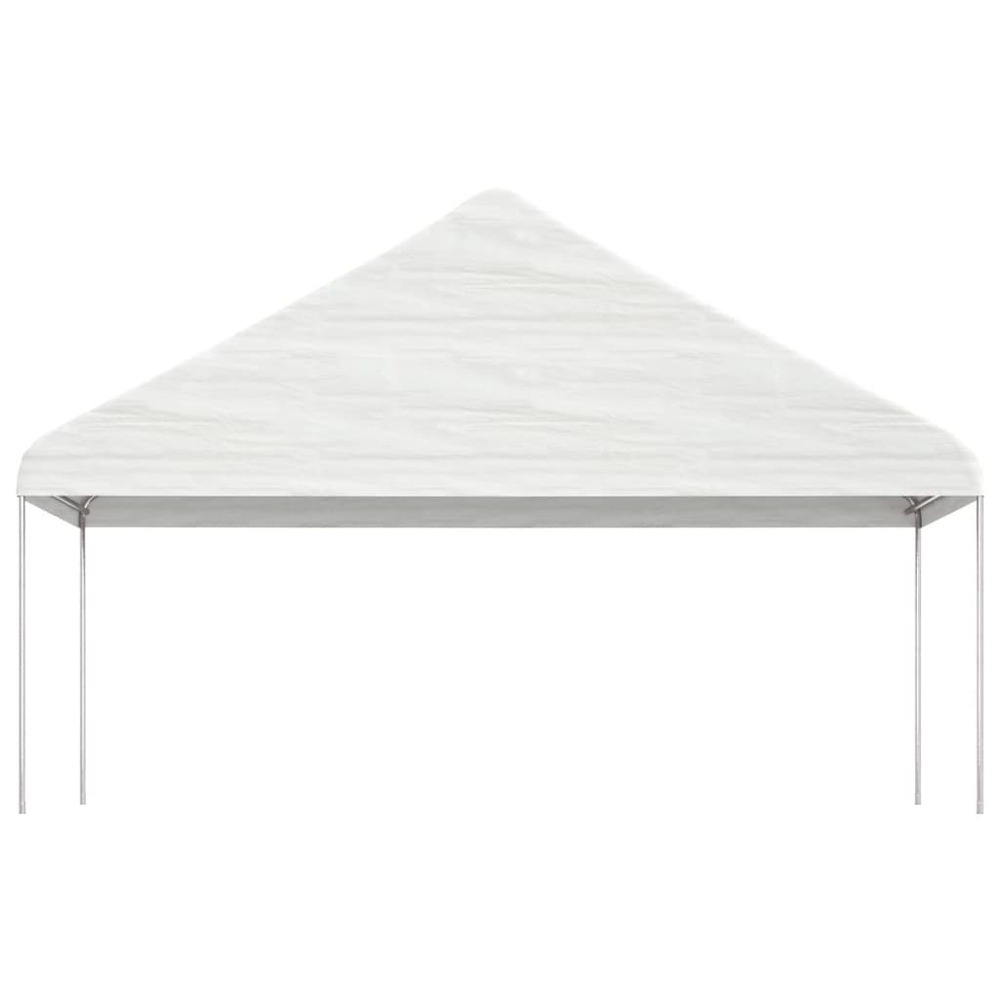 Belvédère avec toit blanc 5,88x2,23x3,75 m polyéthylène