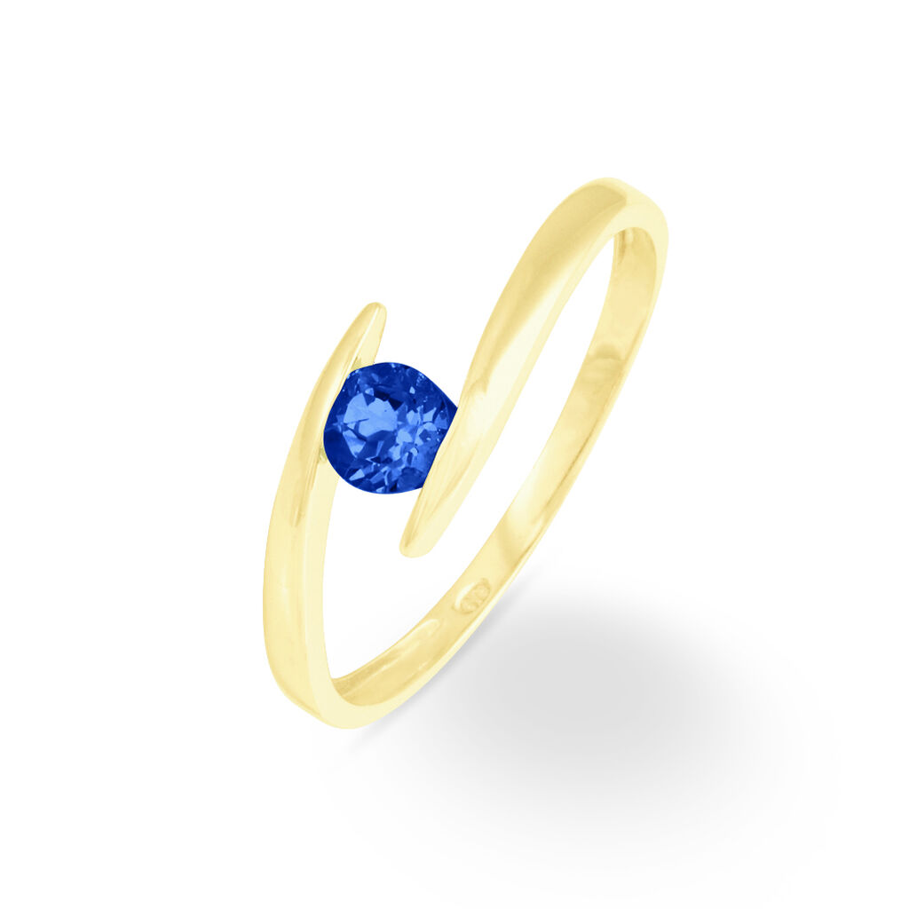 Bague Tiphaine Or Jaune Saphir