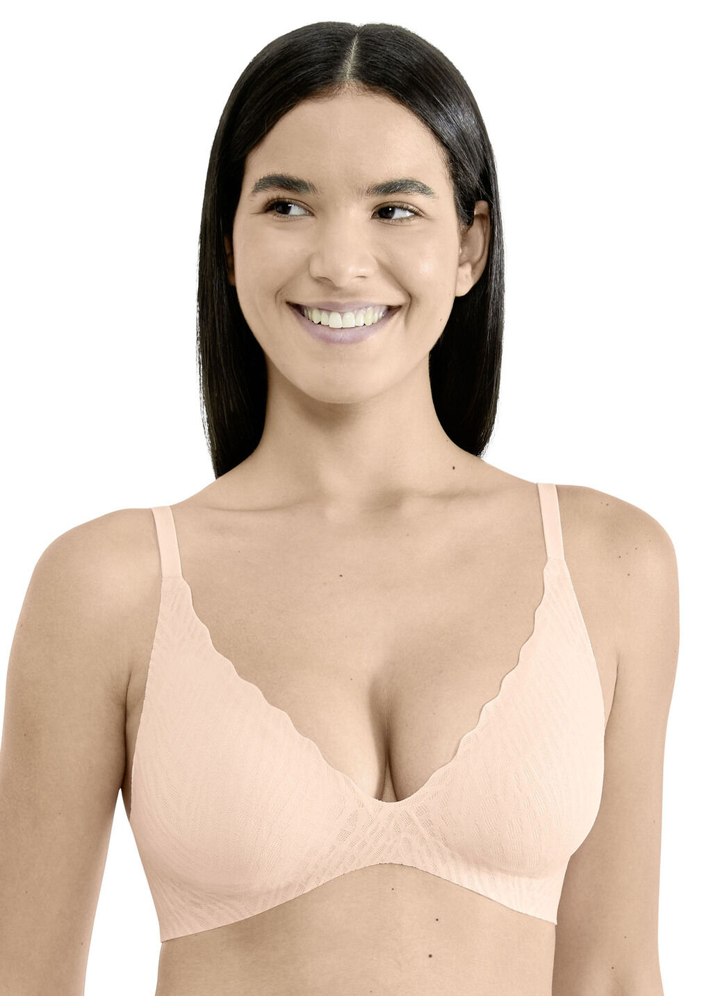 sloggi ZERO Feel-Push-up-BH mit Elastikspitze