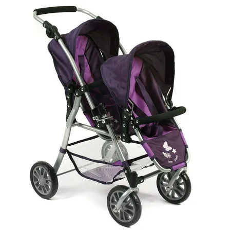 Bayer Chic Tandem-Buggy TWINNY, Pflaume