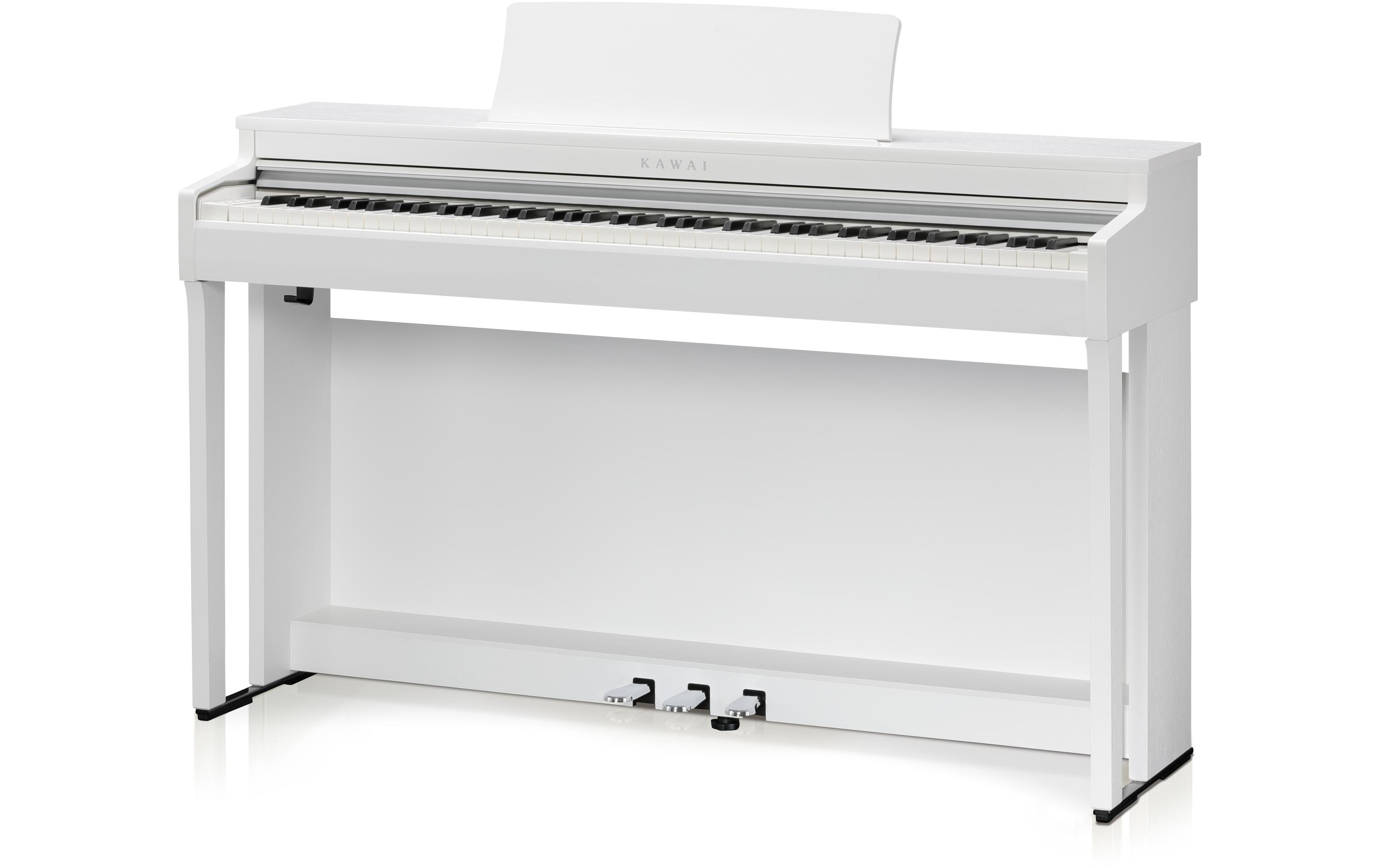E-Piano CN-201 – Weiss<br>Digitalpiano mit Bluetooth-MIDI-Konnektivität und integrierten Lern- und Aufnahmefunktionen