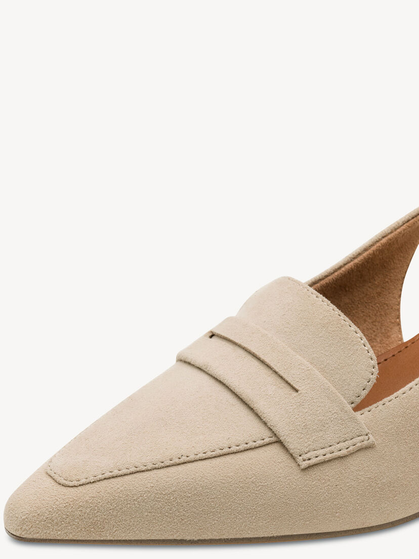 Leren Slingpumps - beige