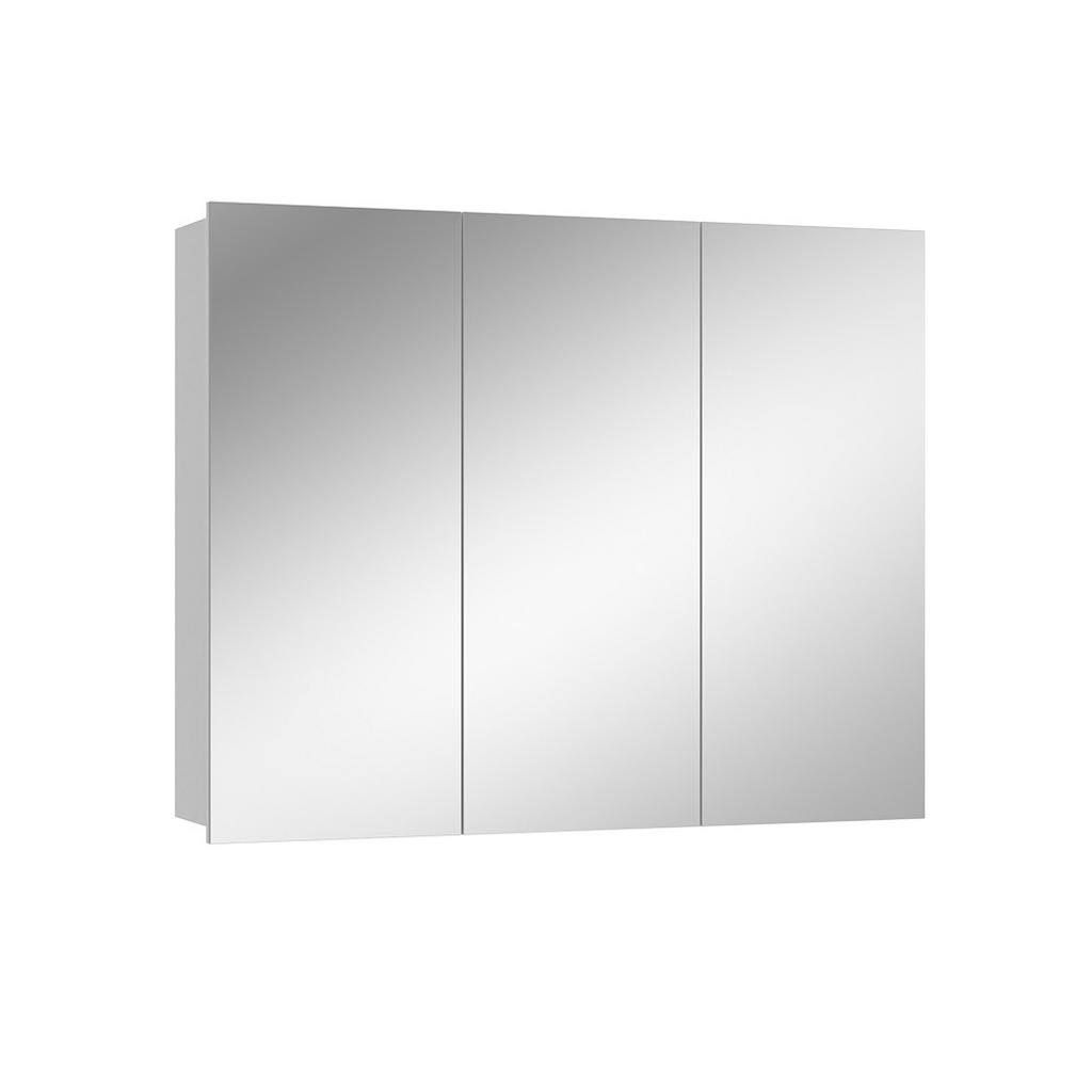 Badspiegelschrank Sola Weiß 100 x 79.8 cm mit 3 Türen Vicco