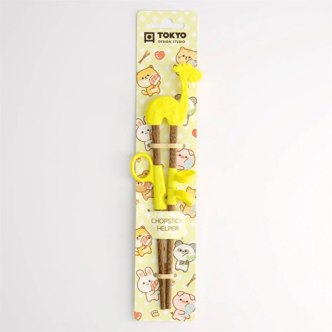 Tokyo Kinder Eetstokjes Giraffe 20cm Geel