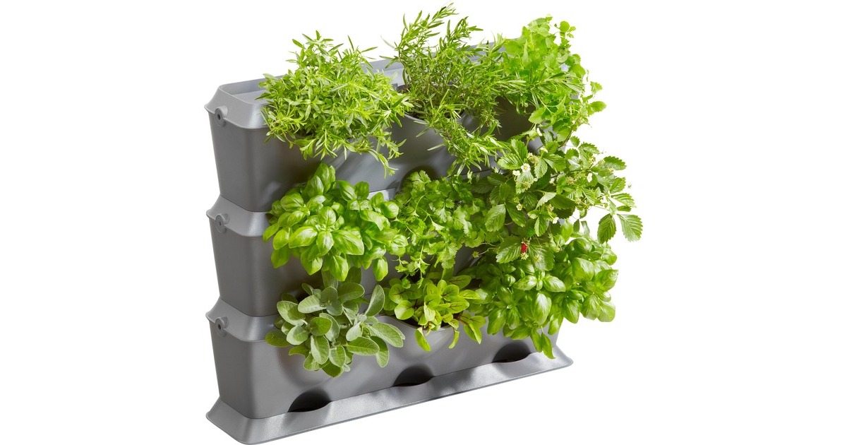 GARDENANatureUp! Basis Set verticaal plantenbak  (Grijs, 13150-20)