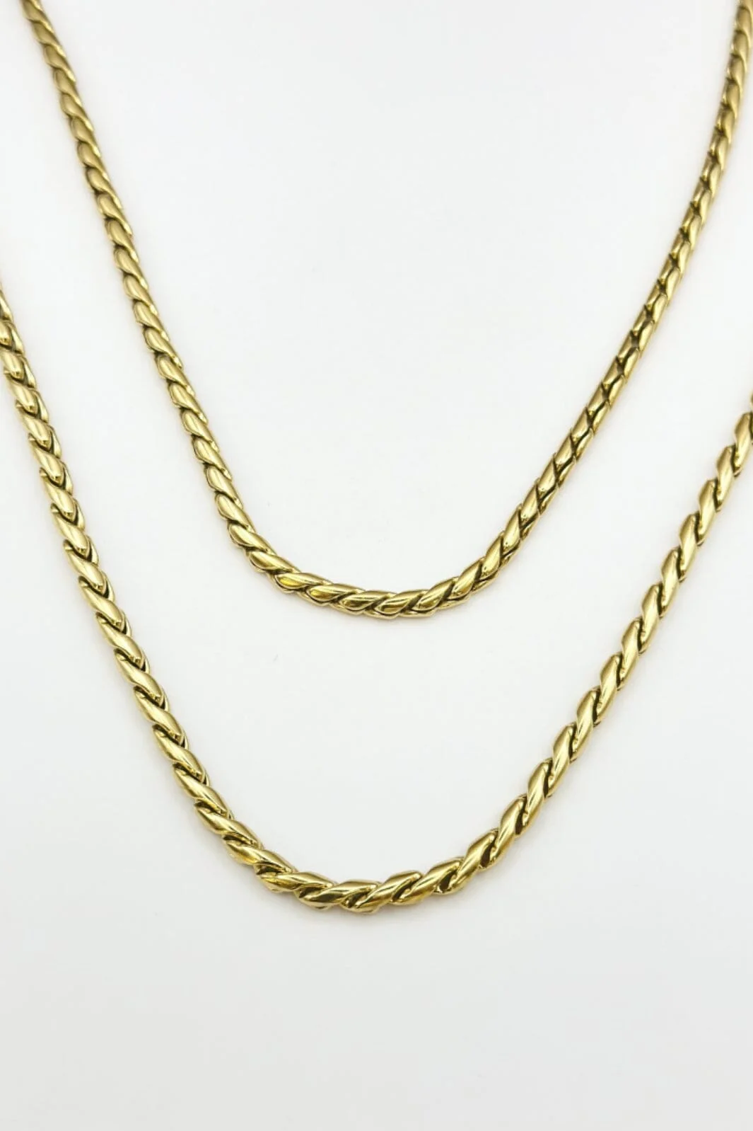 Mellow Moon Round Palm Tree Necklace Collier Palmiers s forgyldt