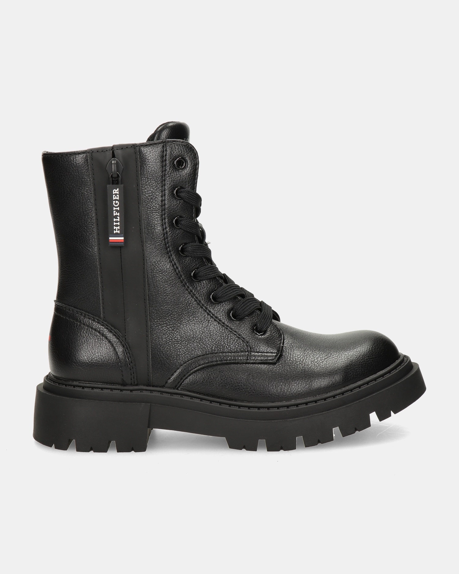 Tommy Hilfiger Lace-Up Veterboots  - zwart