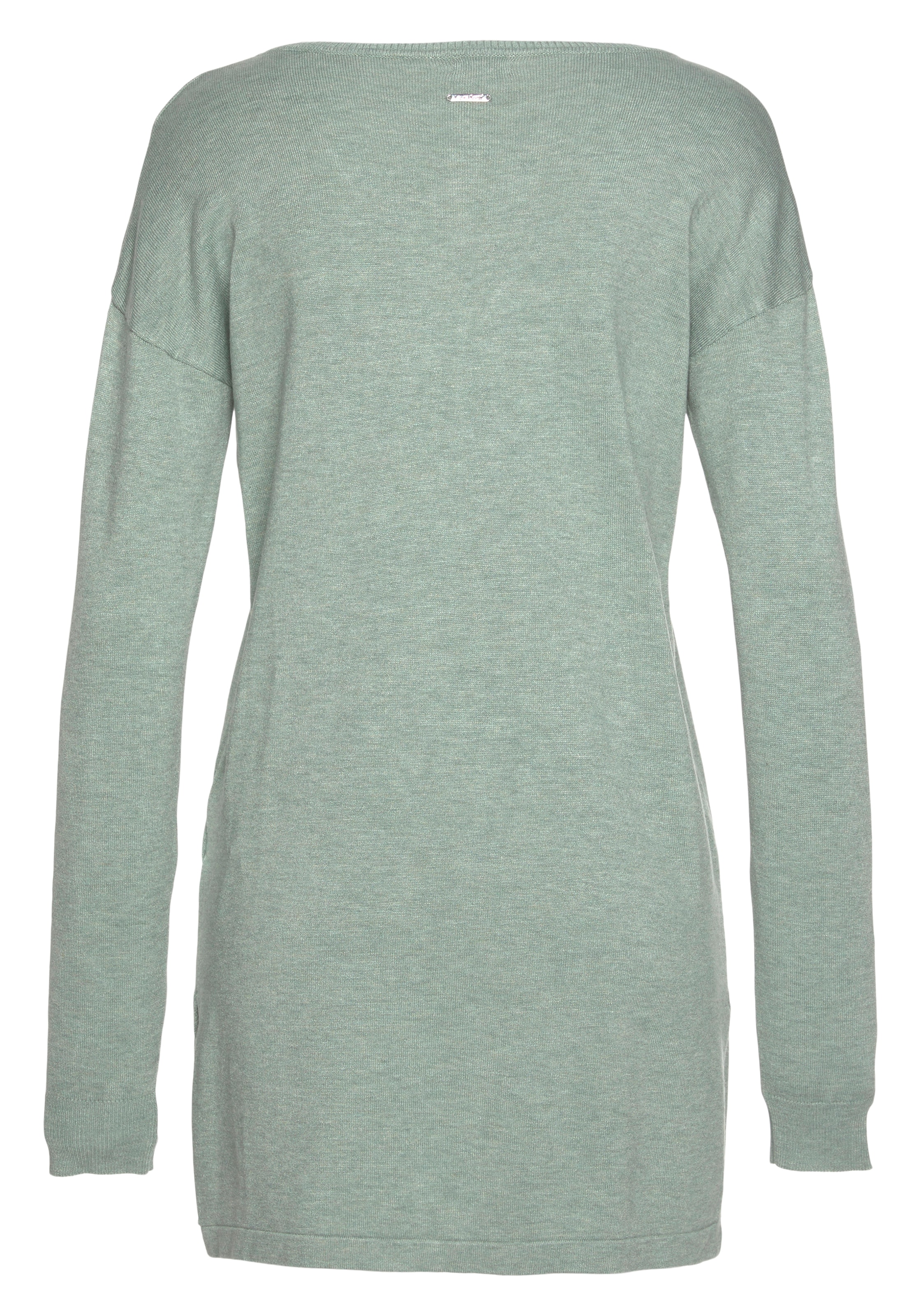 Laura Scott Strickpullover , mit spitzenbesetztem V-Ausschnitt