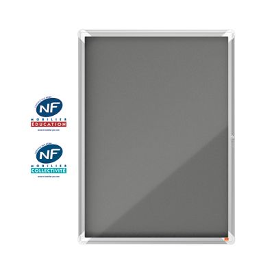 Nobo - Vitrine intérieure 9 A4 (704 x 970 mm) - cadre gris