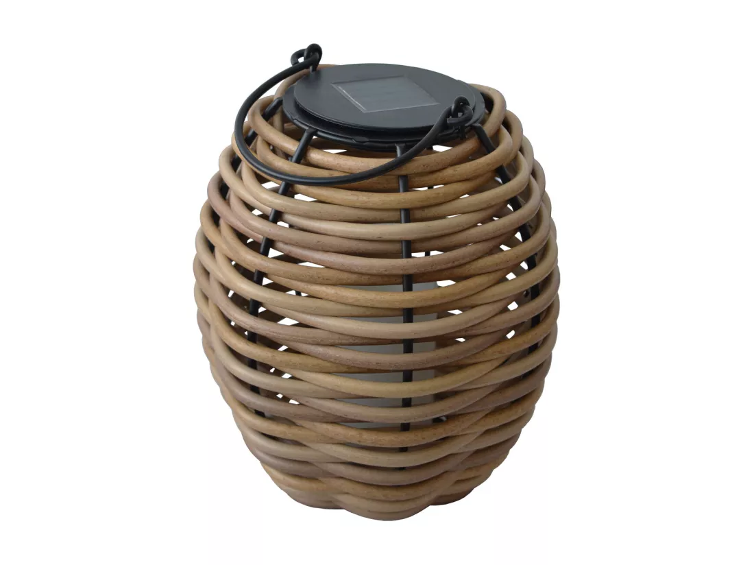 Lanterne solaire tressée Alicia h26cm - Orium