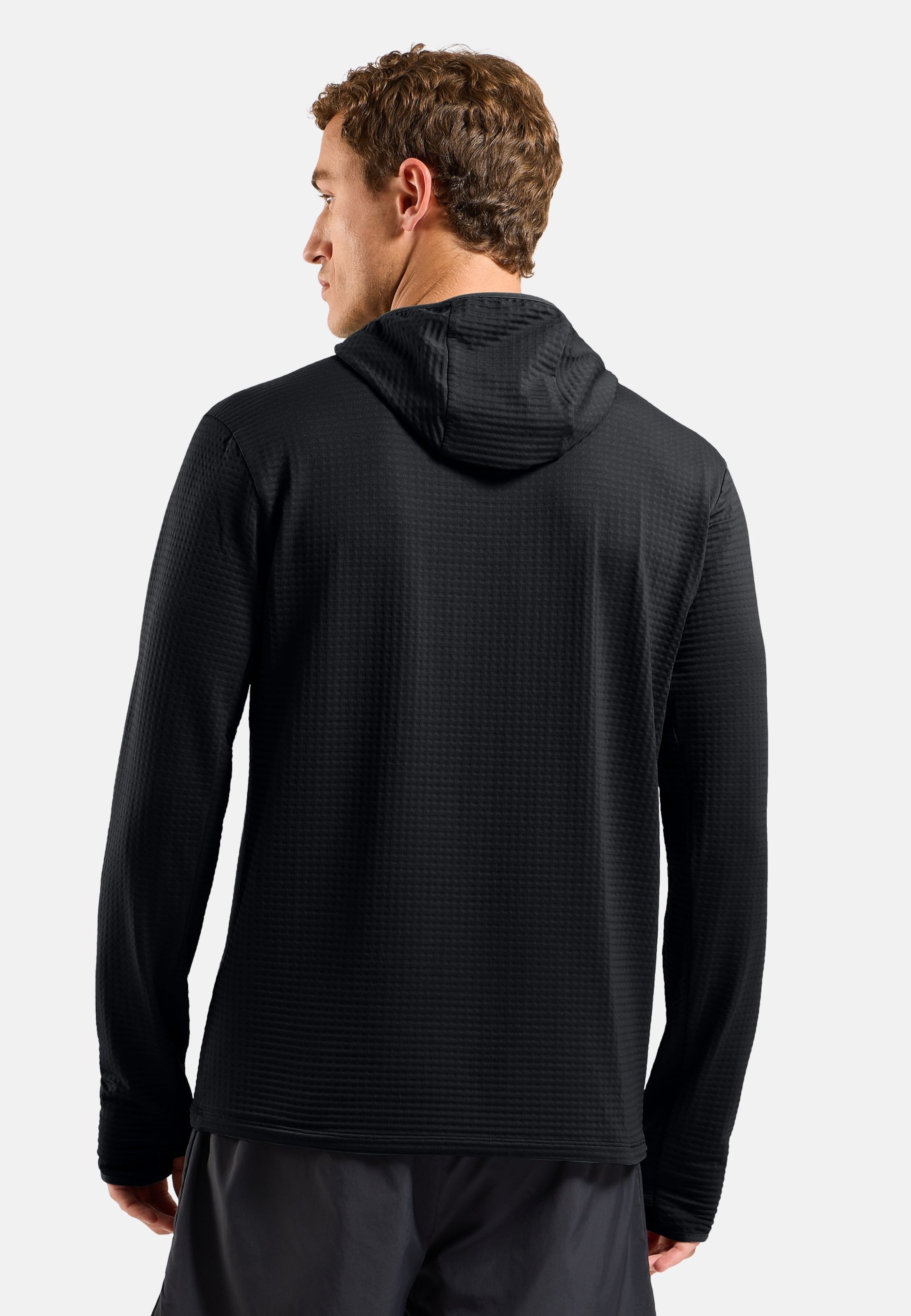 Essentials Thermal Laufhoodie in black