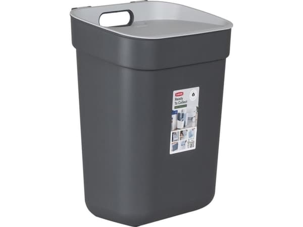 Curver / Keter CURVER AVFALLSBEHOLDER 10L /MØRK GRÅ/ LYS GRÅ