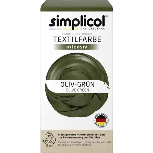 Textilfarbe intensiv Oliv-Grün