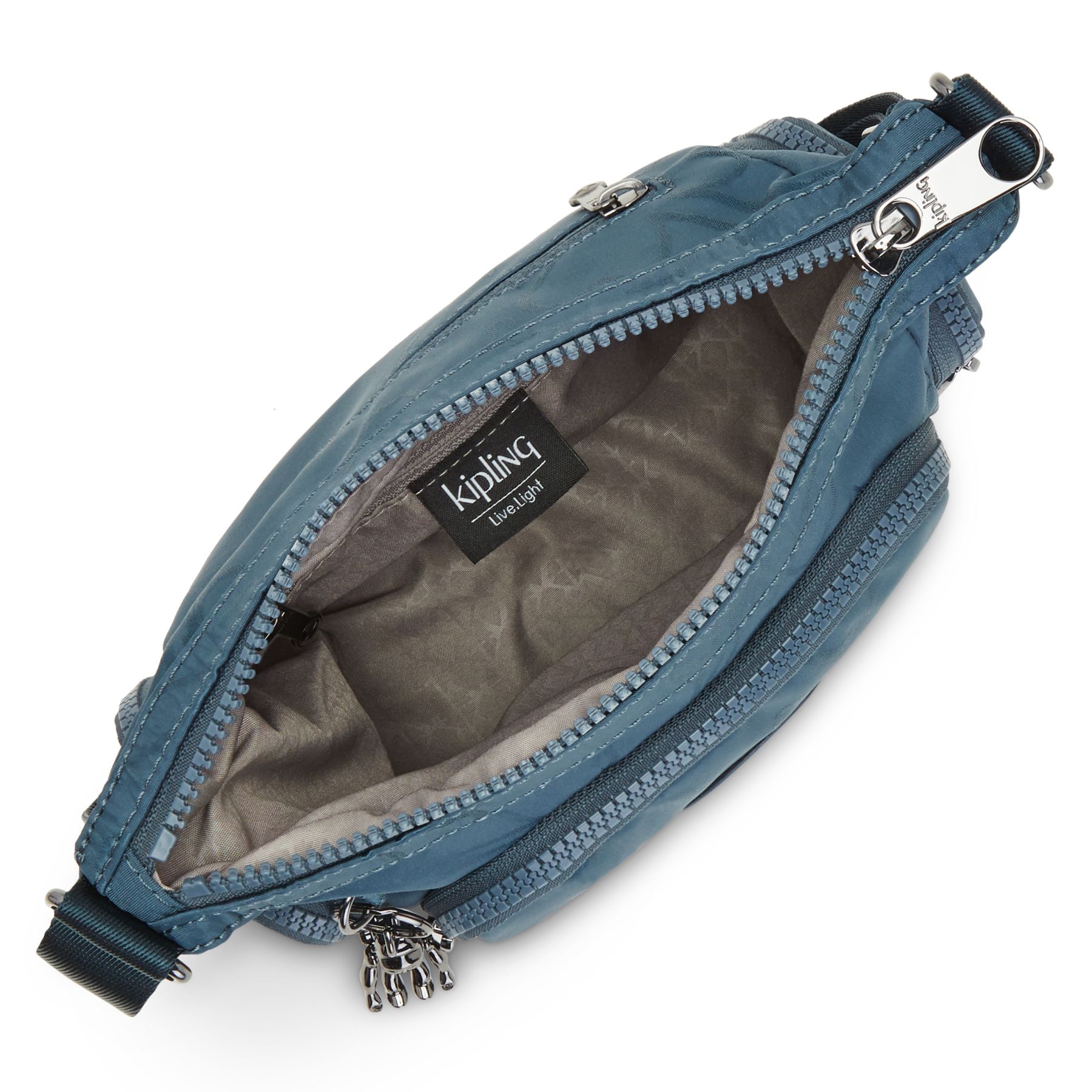 GABBIE MINI Petit sac à bandoulière avec sangle réglable - Nocturnal Grey Jacquard