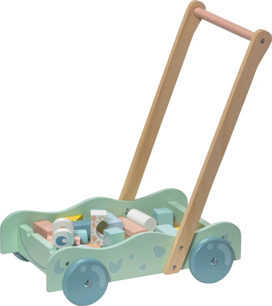 CHARIOT A POUSSER EN BOIS