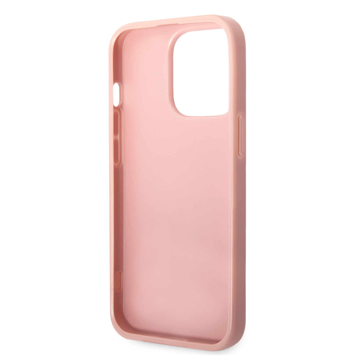iPhone 14 Pro Max Hardcase Hülle Glitter Script (GUHCP14XHGGSHP) - Rosa / Transparent