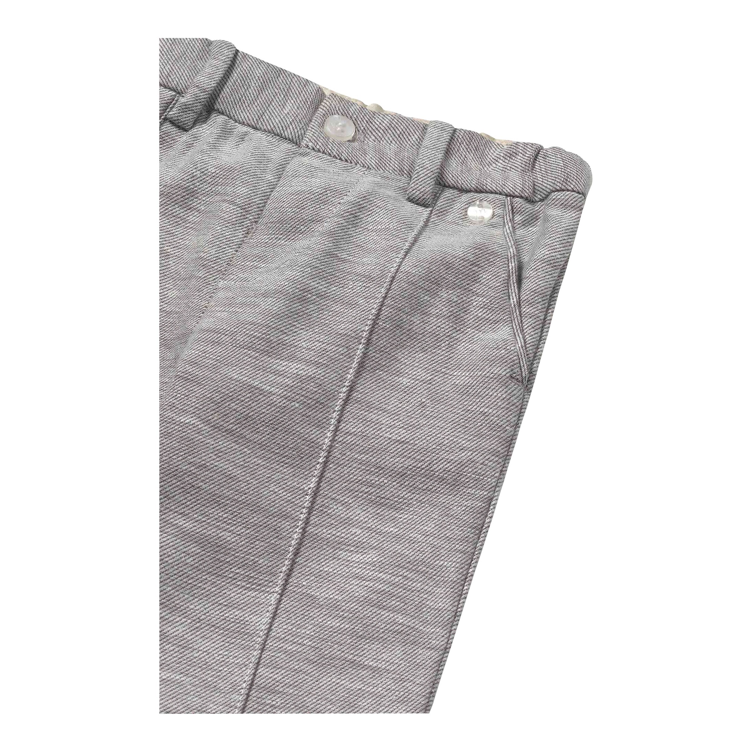 Mayoral Hose mit Bundfalte grau melange