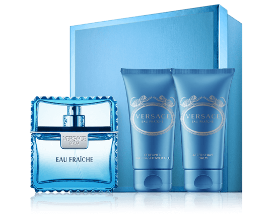Versace Man Eau Fraiche Set 2x Pflege 50ml-50ml-50ml