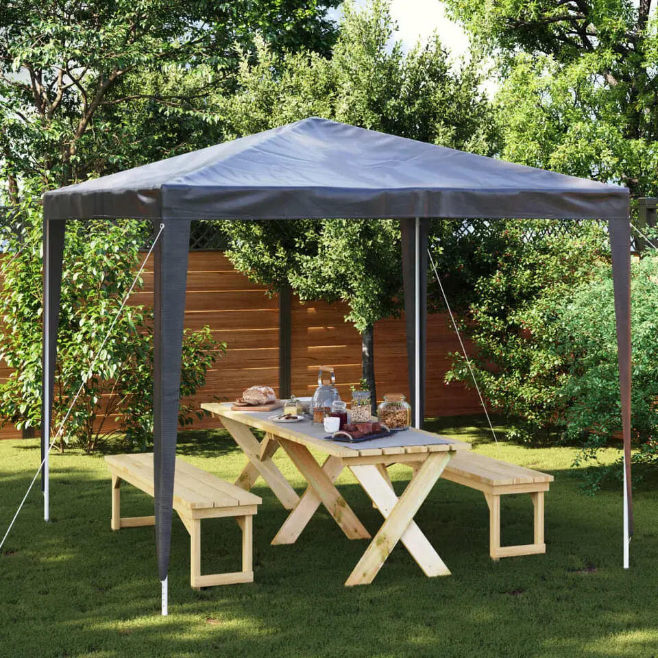 vidaXL - Partytent - Antraciet - Polyetheen