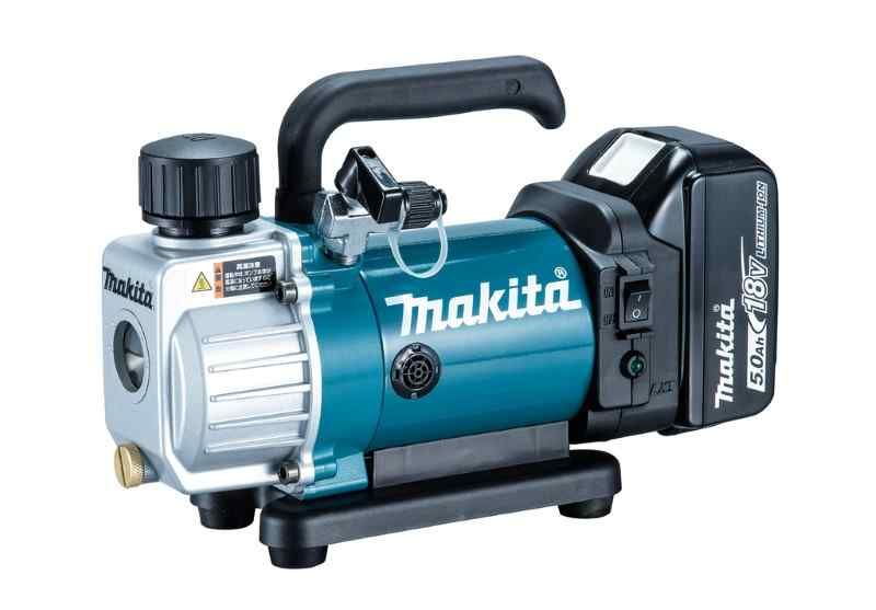 Makita DVP180RT 18V Vacuümpomp (1x 5.0 Ah) en  lader, in aluminium koffer