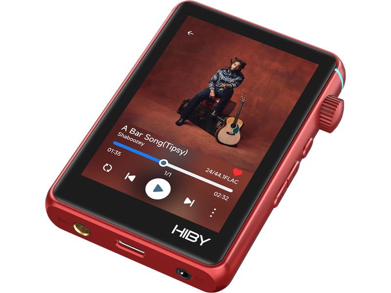HiBy HiRes-Player R3 II 2025 Rot Hi-Res Musik-Player mit Bluetooth und WiFi