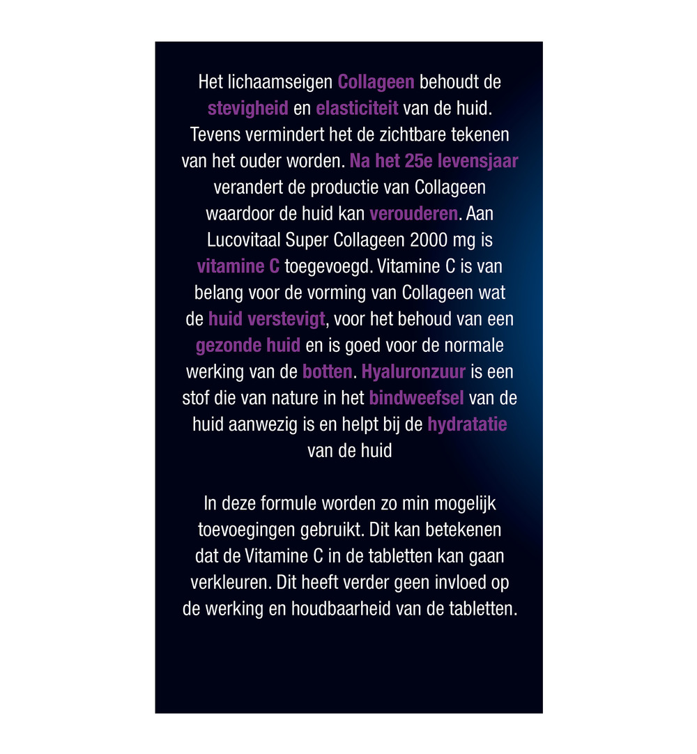 Lucovitaal Super Collageen 2000Mg (60 tabletten)