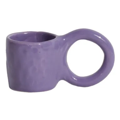 Petite friture Tasse expresso Donut, Pia chevalier - Set de 2 | Violet