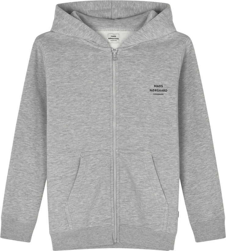 Mads Nørgaard - Copenhagen Hudini Zip Sweatshirt Grå