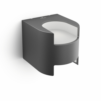 Philips wandlamp Grass antraciet