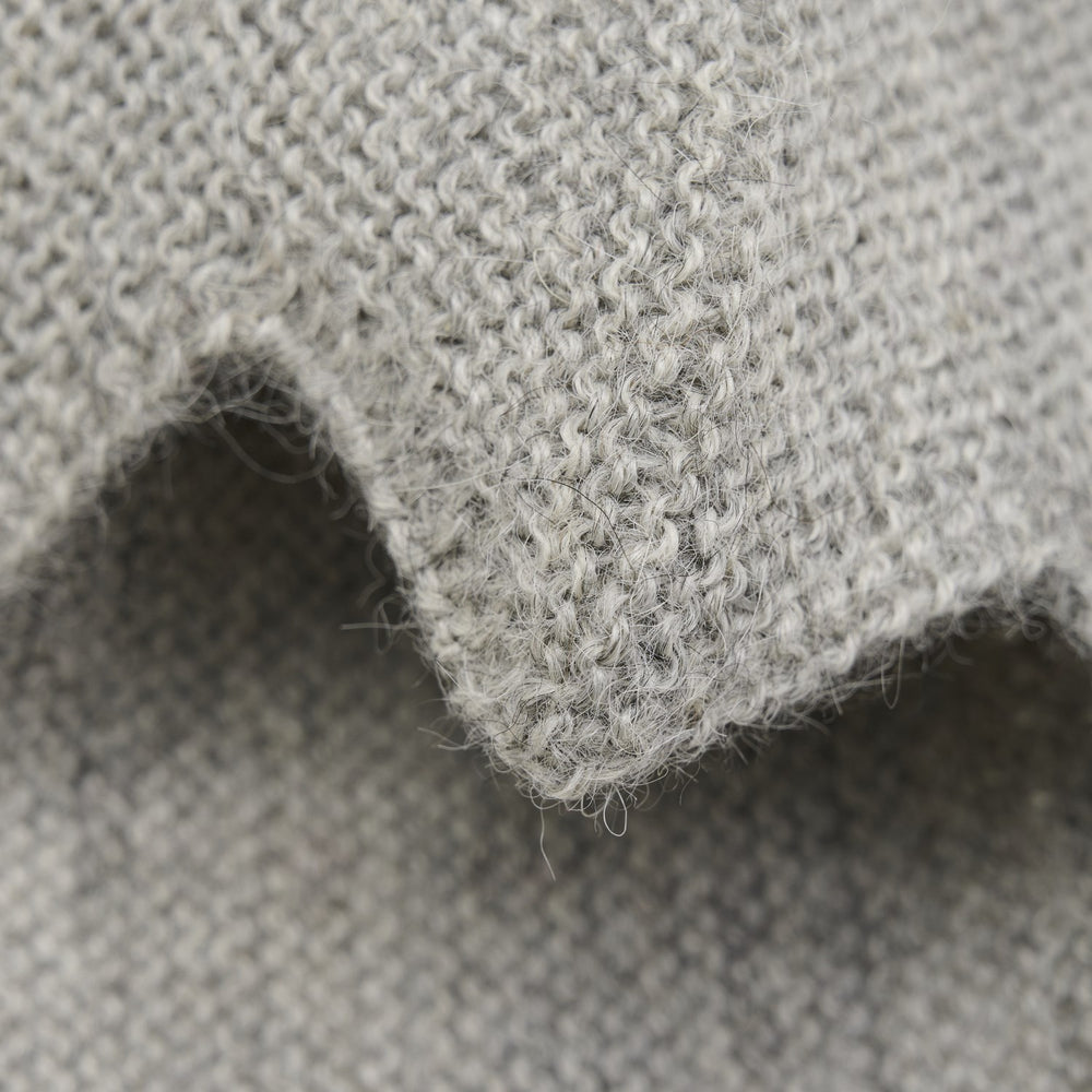 Køb Huttelihut Medium Grey Melange Bonnet Uld Strik Alpaca Pompom