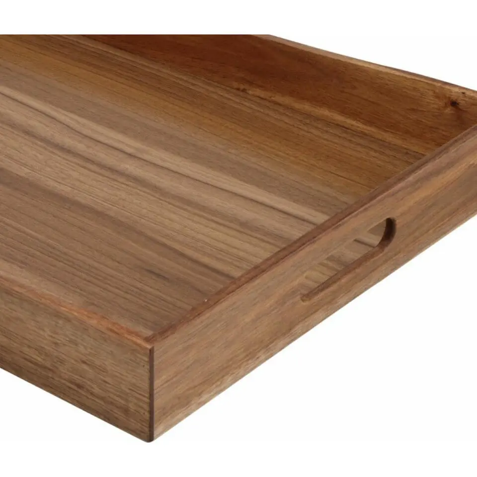 Excellent Houseware dienblad van bamboe - 50 x 35 x 6 cm - bruin