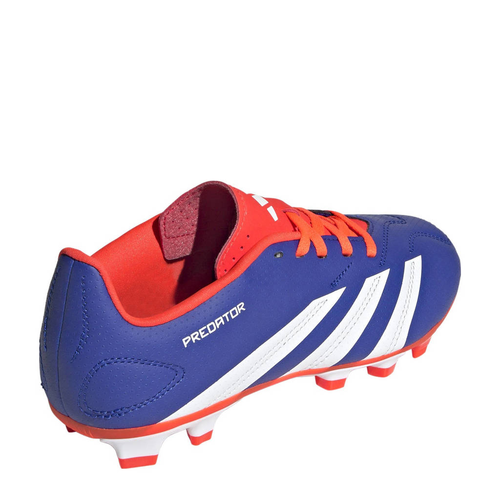 adidas Predator Clubjunior voetbalschoenen blauw/wit/rood