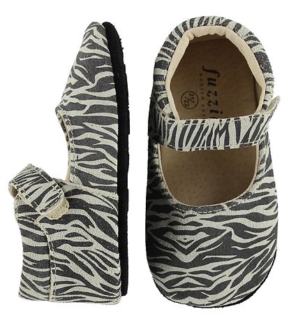 Fuzzies Ballerina Hausschuhe - Tess - Zebraprint