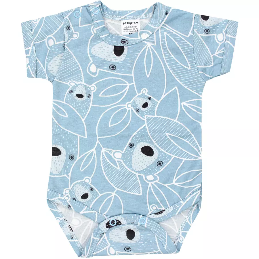 TupTam Jungen Baby Body Kurzarm 5er Pack blauweiß