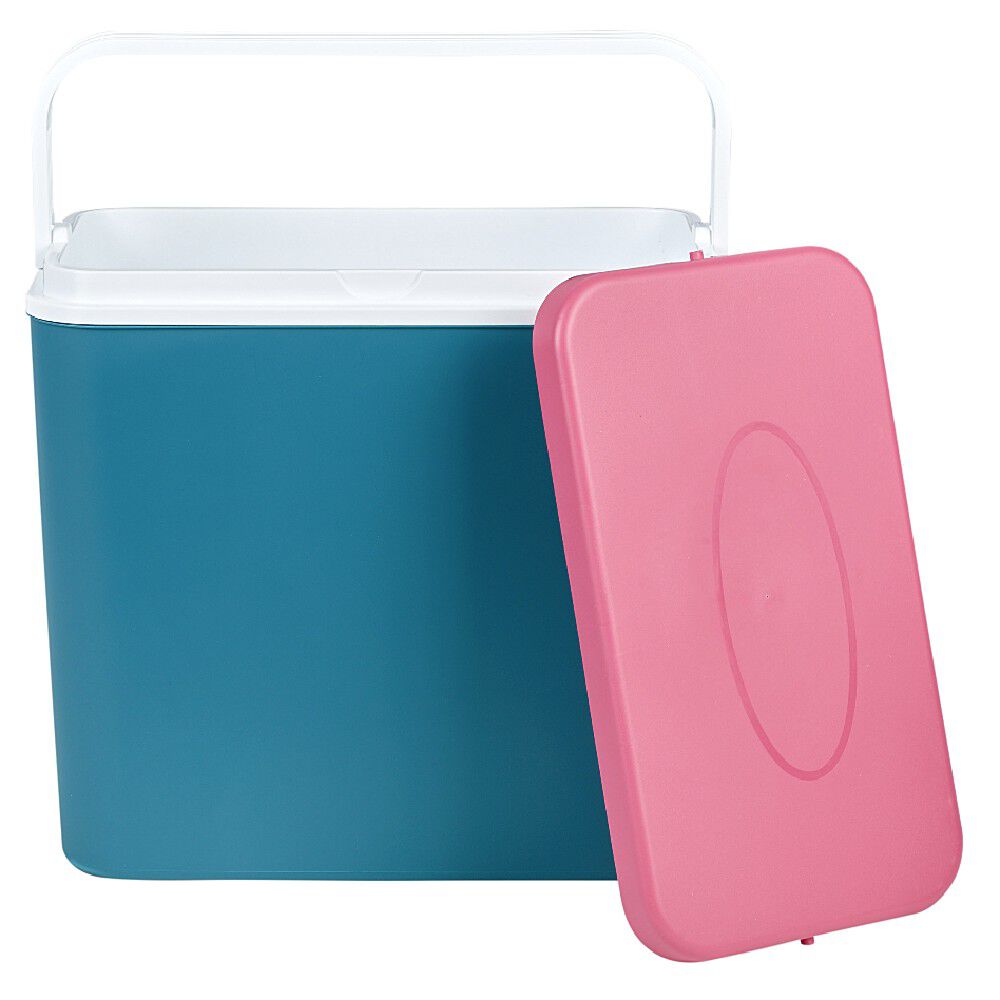 Glacière Atlantic avec couvercle 24 L bleu blanc rose