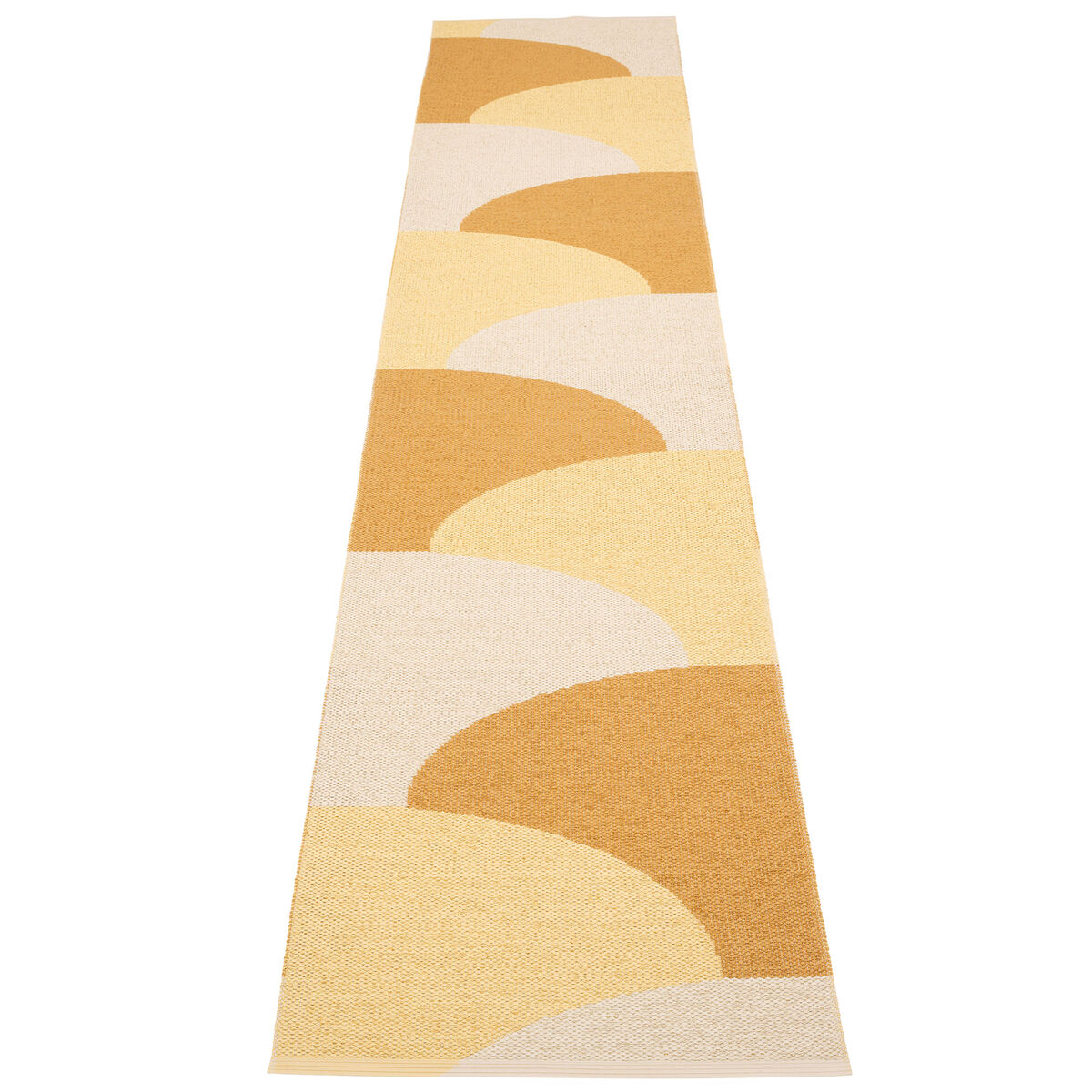 Pappelina Hill teppe 70 × 360 cm, ochre/yellow/cream