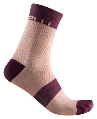 Chaussettes Castelli Velocissima 12 Orange / Bordeaux