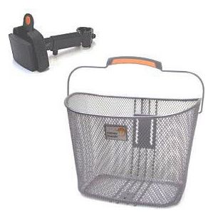 NEW LOOXS Panier À Vélo Toscane Smartlock 19 Litres 34 X 25 X 25 Cm - Argenté