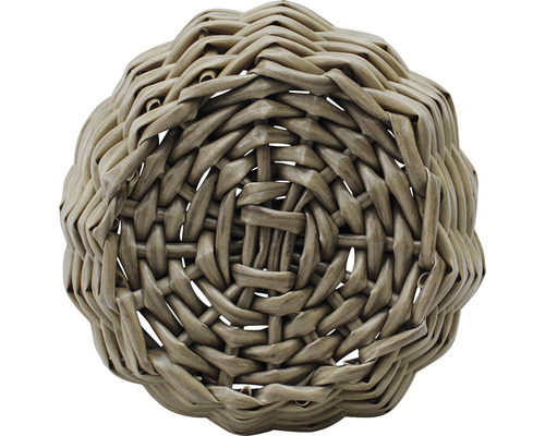 Lafiora polyrotan mand, Ø 27 cm, H 23 cm, bruin