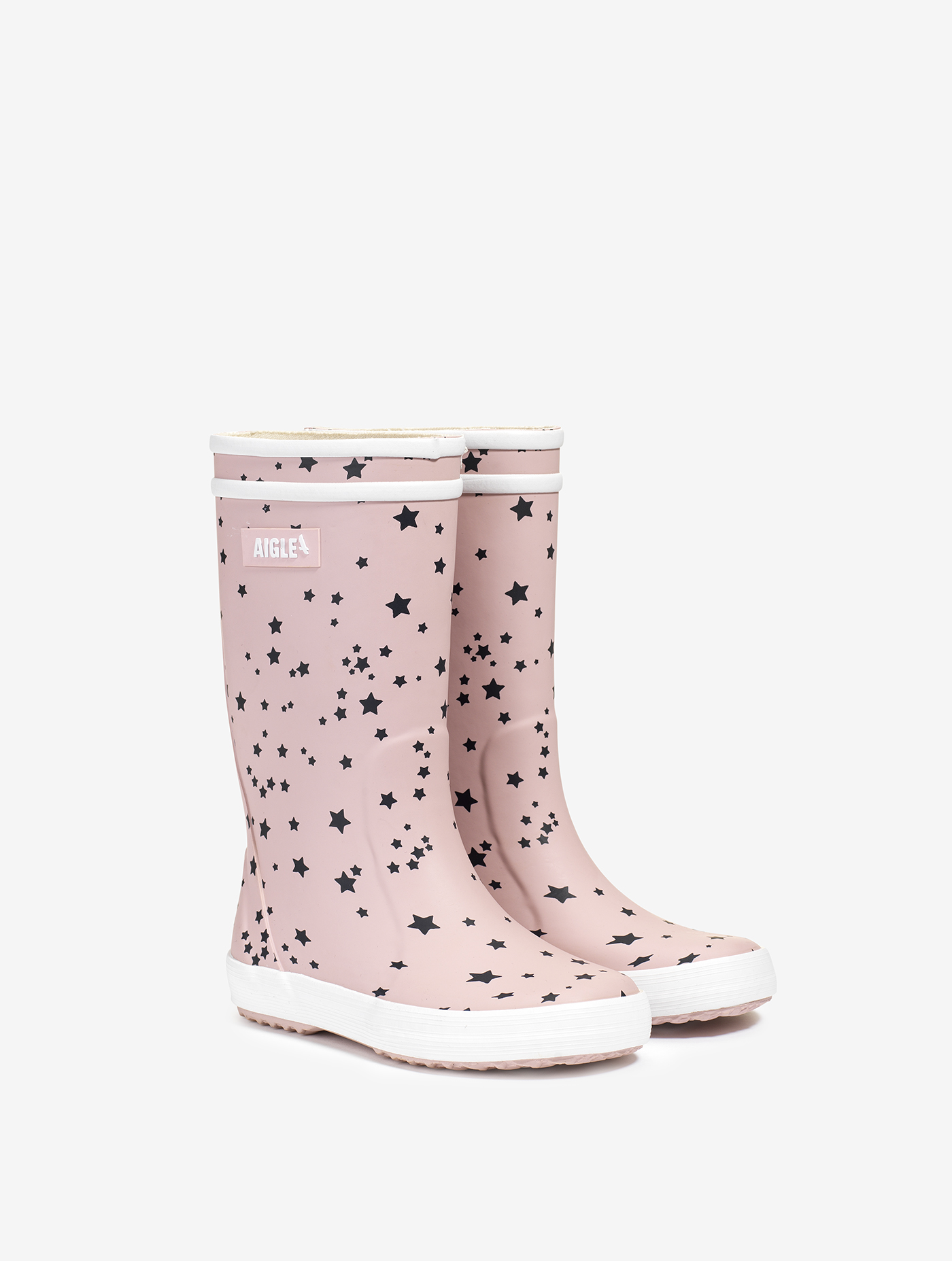 L'iconique botte enfant, en version imprimée PINK STARS
