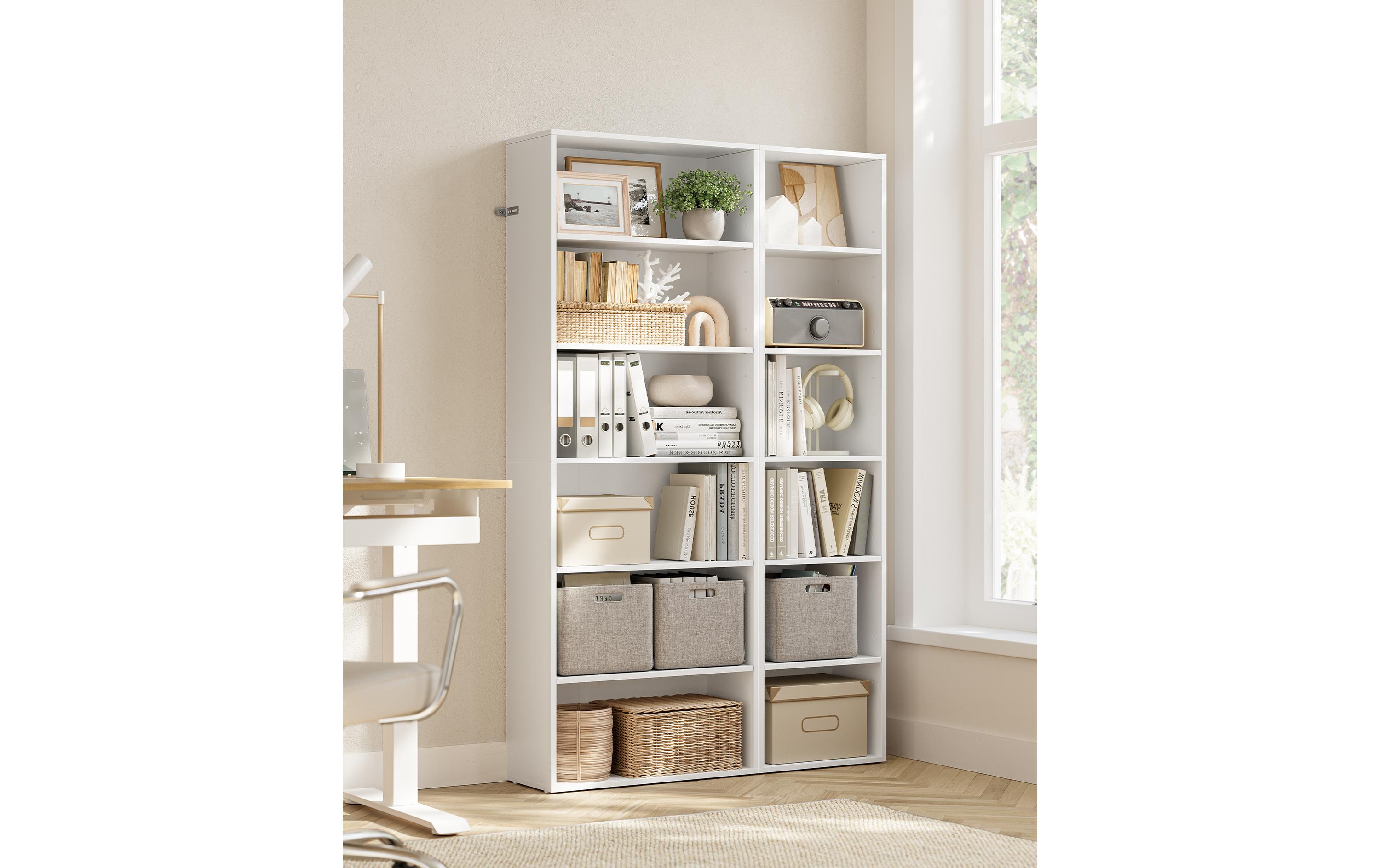 Bücherregal Weiss<br>Offenes Standregal