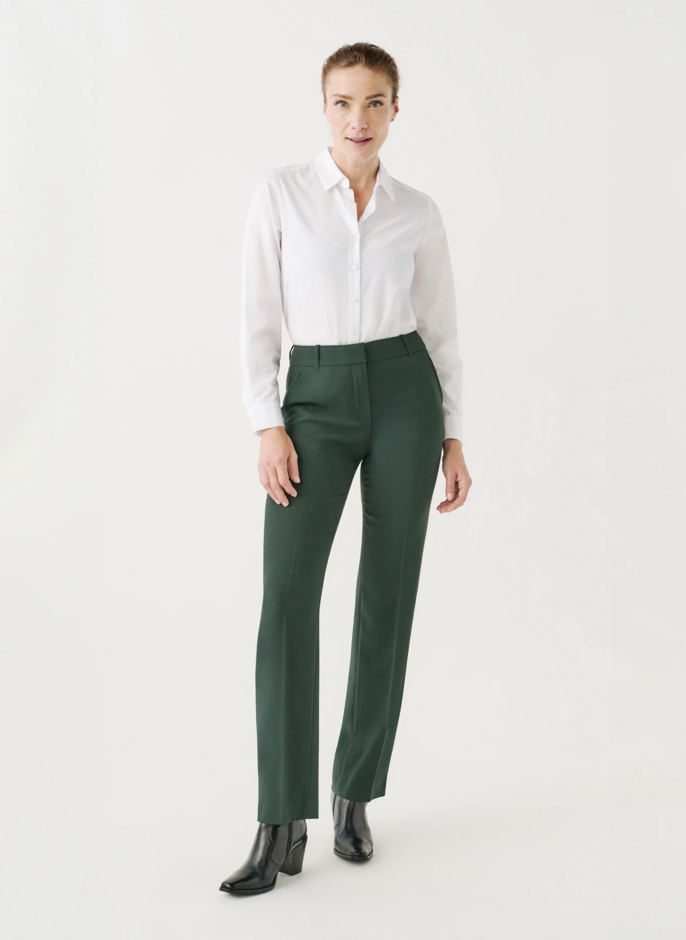 PCLEMENT2 - Pantalon droit | Vert