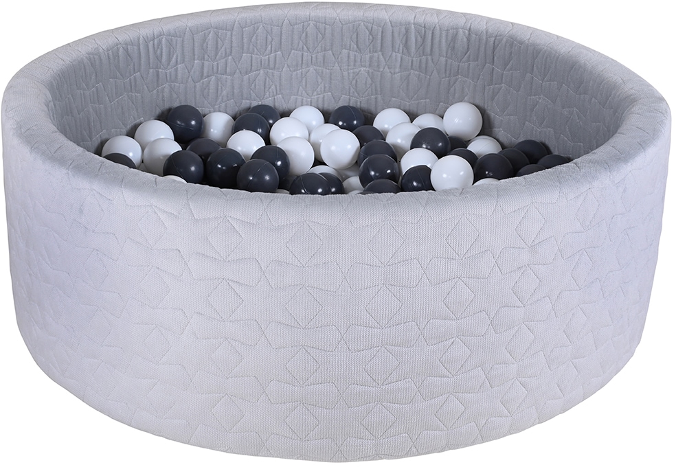 Knorrtoys® Bällebad »Soft, Geo Grey« mit 300 Bällen Grey/creme; Made in Europe